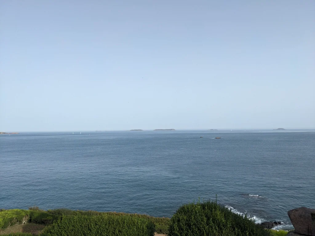 The open sea from the coastal path